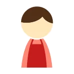 Male Apron Red SVG Icon